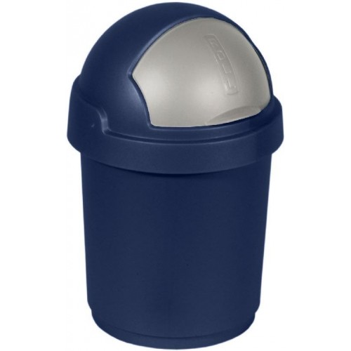 CURVER Odpadkový kôš ROLL TOP, 25,4 x 25,4 x 38,8 cm, 10 l, modro strieborný, 03934-266