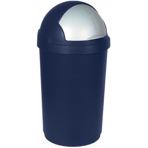 CURVER Odpadkový kôš ROLL TOP, 39,1 x 39,1 x 74 cm, 50 l, modro strieborný, 03931-266