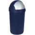 CURVER Odpadkový kôš ROLL TOP, 39,1 x 39,1 x 74 cm, 50 l, modro strieborný, 03931-266