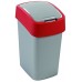 CURVER FLIP BIN 25L Odpadkový kôš 47 x 26 x 34 cm strieborná/červená 02171-547