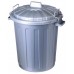 CURVER Popolnice Hercules, 51,5 x 51,5 x 66 cm, 70 l, strieborná, 04124-108