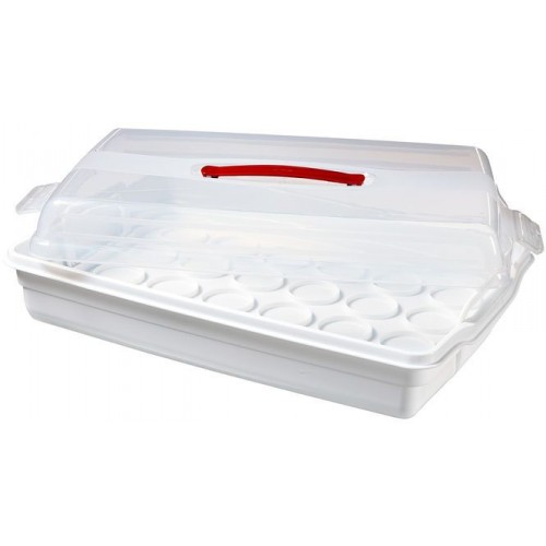 CURVER prenosný box na Cupcake, 45 x 29,5 x 11 cm, trensparentní biela, 00723-897 CURVER prenosný box na Cupcake, 45 x 29,5 x 11 cm, trensparentní biela, 00723-897