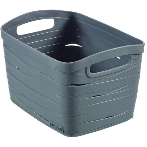 CURVER RIBBON L úložný box 24 x 38 x 29 cm, 20l šedý 00719-T37 CURVER RIBBON L úložný box 24 x 38 x 29 cm, 20l šedý 00719-T37