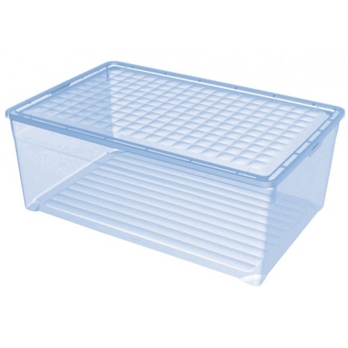 CURVER Úložný box, 23 x 60 x 39 cm, 45,0 l, transparentný modrý, 03008-084