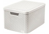 CURVER STYLE L úložný box s vekom 44,5 x 33 x 24,8 cm krémový 03619-885