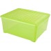 CURVER set 3ks úložných boxov, 25 x 39 x 33,5 cm, 18,5 l, transparentný zelený, 08938-512