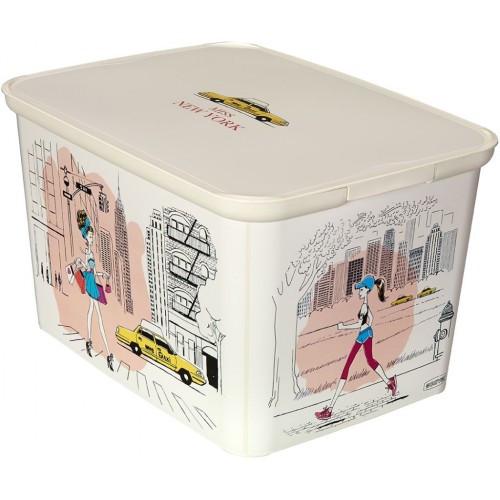 CURVER Úložný box AMSTERDAM L Miss New York, 40 x 30 x 24 cm, 04730-M35
