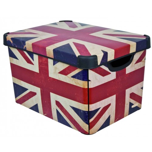 CURVER BRITISH FLAG L box úložný dekoratívny 39,5 x 29,5 x 24 cm 04711-D99