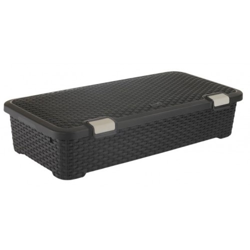 CURVER box úložný pod posteľ rattan, 80 x 40 x 19 cm, 42 l, hnedý, 01704-210