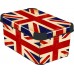 VÝREDAJ CURVER box úložný dekoratívny S BRITISH FLAG, 29,5 x 19,5 x 13,5 cm, BEZ VEKA