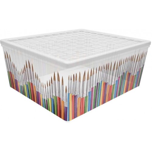 CURVER Úložný box ŠTETCE, 17 x 40 x 34 cm, 18,5L, transparentný, 03002-C33