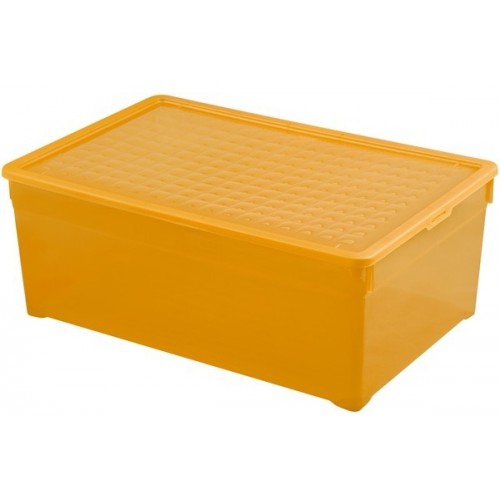 VÝPREDAJ CURVER Úložný box Textile, 59,6 x 39,4 x 23 cm, 45 l, transp. oranž.,BEZ VIEKA