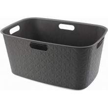 CURVER SOFTEX 45L Kôš na čistú bielizeň 39,7 x 59,4 x 27,4 cm, tmavo sivý 00572-Z68