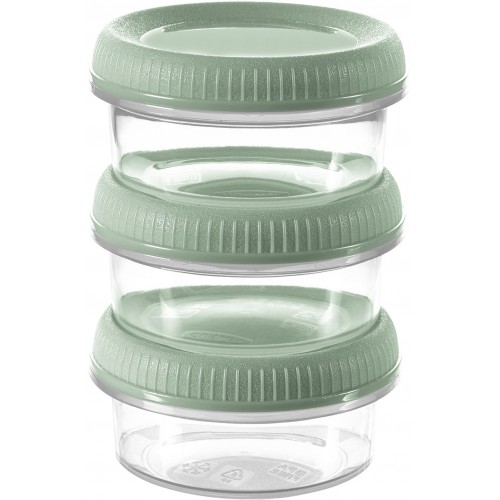 CURVER SMART ECO Set kalíškov 3x0,08L svetlo zelená 00956-W41
