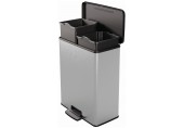 CURVER DECO BIN DUO 26L+26L Odpadkový kôš 48,6 x 31,6 x 61,5 cm strieborný 01129-C70