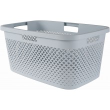 CURVER PURE 47L Kôš na čistú bielizeň 60 x 40 x 28 cm, modrá 01917-126