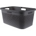 CURVER PURE 47L Kôš na čistú bielizeň 60 x 40 x 28 cm, sivá 01917-G43