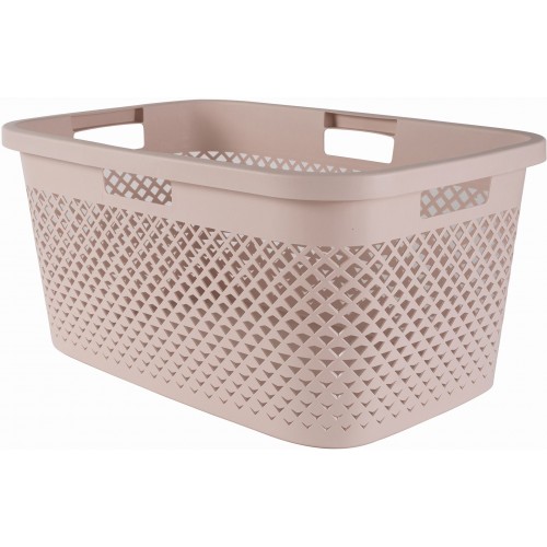 CURVER PURE 47L Kôš na čistú bielizeň 60 x 40 x 28 cm, ružová 01917-Q70