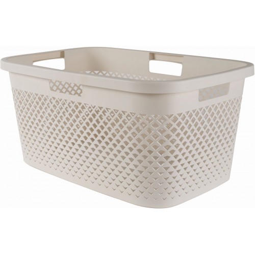 CURVER PURE 47L Kôš na čistú bielizeň 60 x 40 x 28 cm, béžová 01917-X64