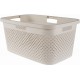 CURVER PURE 47L Kôš na čistú bielizeň 60 x 40 x 28 cm, béžová 01917-X64