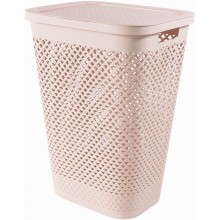 CURVER PURE 55L Kôš na špinavú bielizeň 43 x 35 x 58 cm, ružová 01918-Q70