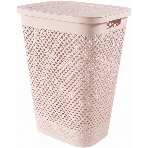 CURVER PURE 55L Kôš na špinavú bielizeň 43 x 35 x 58 cm, ružová 01918-Q70