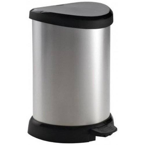 CURVER DECO BIN 15L Odpadkový kôš 30,3 x 26,8 x 44,8 cm strieborný 02120-582