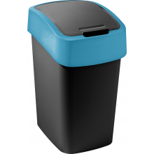 CURVER FLIP BIN 9L Odpadkový kôš 35 x 18,9 x 23,5 cm čierna/modrá 02170-280
