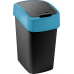 CURVER FLIP BIN 9L Odpadkový kôš 35 x 18,9 x 23,5 cm čierna/modrá 02170-280