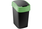 CURVER FLIP BIN 9L Odpadkový kôš 35 x 18,9 x 23,5 cm čierna/zelená 02170-847