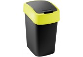 CURVER FLIP BIN 9L Odpadkový kôš 35 x 18,9 x 23,5 cm čierna/žltá 02170-E64