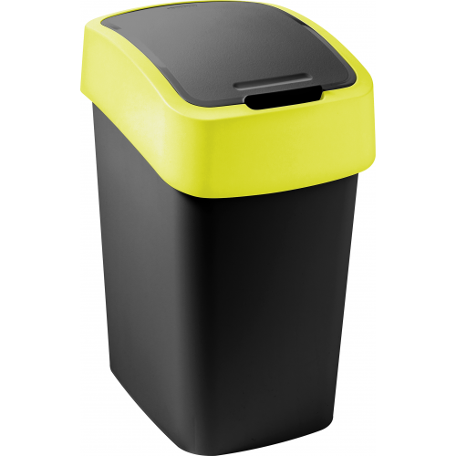 CURVER FLIP BIN 9L Odpadkový kôš 35 x 18,9 x 23,5 cm čierna/žltá 02170-E64