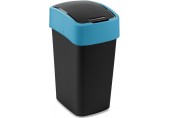 CURVER FLIP BIN 25L Odpadkový kôš 47 x 26 x 34 cm čierna/modrá 02171-280