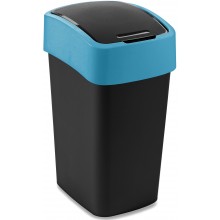 CURVER FLIP BIN 25L Odpadkový kôš 47 x 26 x 34 cm čierna/modrá 02171-280