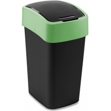 CURVER FLIP BIN 25L Odpadkový kôš 47 x 26 x 34 cm čierna/zelená 02171-847