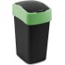 CURVER FLIP BIN 25L Odpadkový kôš 47 x 26 x 34 cm čierna/zelená 02171-847
