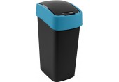 CURVER FLIP BIN 45L Odpadkový kôš 65,3 x 29,4 x 37,6 cm čierna/modrá 02172-280
