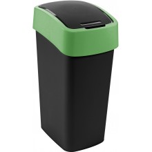 CURVER FLIP BIN 45L Odpadkový kôš 65,3 x 29,4 x 37,6 cm čierna/zelená 02172-847