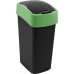 CURVER FLIP BIN 45L Odpadkový kôš 65,3 x 29,4 x 37,6 cm čierna/zelená 02172-847