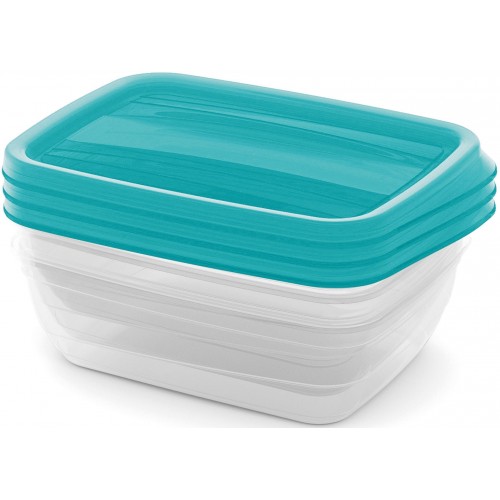 CURVER VEDO Set 3x1L dózy, 20x14x6cm, svetlo modrá 03505-051