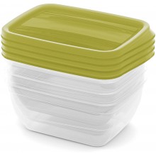 CURVER VEDO Set 4x0,75L dózy, 16x12x7cm, zelená 03508-313