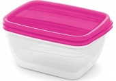 CURVER VEDO Set 2x1,3L dózy, 20x14x8cm, svetlo ružová 03510-251