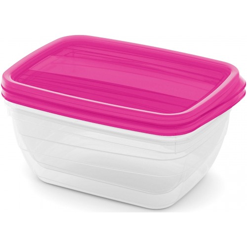 CURVER VEDO Set 2x1,3L dózy, 20x14x8cm, svetlo ružová 03510-251 CURVER VEDO Set 2x1,3L dózy, 20x14x8cm, svetlo ružová 03510-251