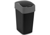 CURVER FLIP BIN 25L Odpadkový kôš 47 x 26 x 34 cm čierna/strieborná 02171-Y09