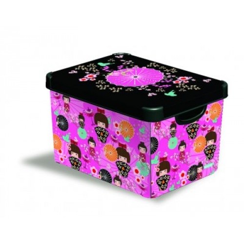 CURVER box úložný dekoratívny L JAPANESE GIRLS, 39,5 x 24 x 29,5 cm, 04711-J13