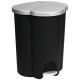 CURVER TRIO PEDAL BIN 40L Odpadkový kôš 47,8 x 39,4 x 59,2 cm čierny 03942-26