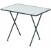 DAJAR SEVELIT Camping stôl 60 x 80 cm, antracit / biela