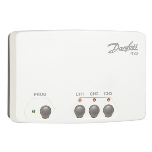 Danfoss RX3 Prijímač signálov od priestorových termostatov 087N7478 Danfoss RX3 Prijímač signálov od priestorových termostatov 087N7478