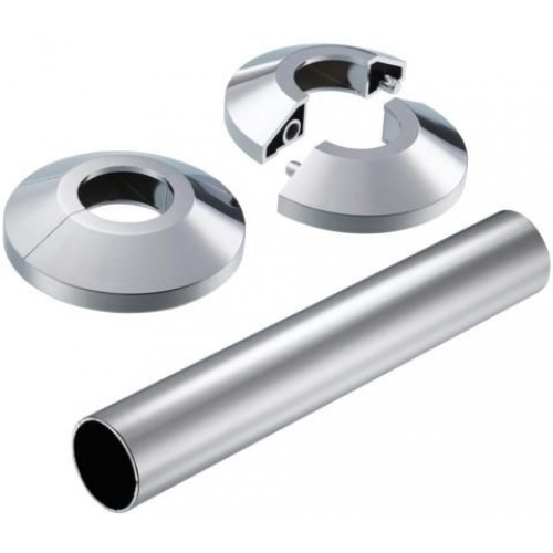 Danfoss 2 rozety + 1 kryt na potrubie pre sadu URX nerez 013G3134