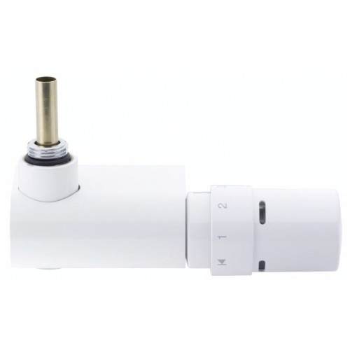 Danfoss Sada VHX-Mono rohový dizajnový radiátorový ventil a RTX hlavice biela 013G4387 Danfoss Sada VHX-Mono rohový dizajnový radiátorový ventil a RTX hlavice biela 013G4387